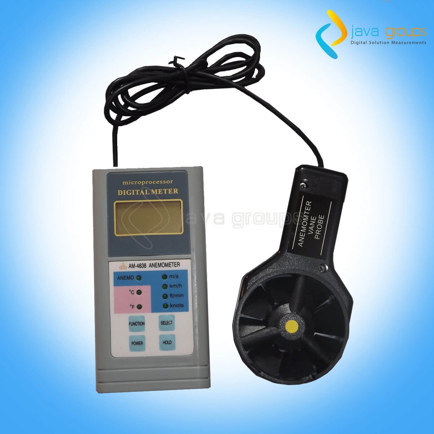 Alat Ukur Digital Kecepatan Angin AM-4838